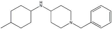 1-benzyl-N-(4-methylcyclohexyl)piperidin-4-amine 结构式