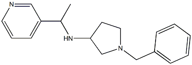 1-benzyl-N-[1-(pyridin-3-yl)ethyl]pyrrolidin-3-amine 结构式