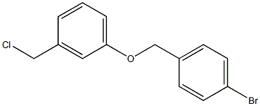 1-bromo-4-[3-(chloromethyl)phenoxymethyl]benzene 结构式