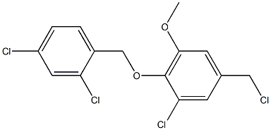 1-chloro-5-(chloromethyl)-2-[(2,4-dichlorophenyl)methoxy]-3-methoxybenzene 结构式