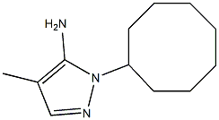 1-cyclooctyl-4-methyl-1H-pyrazol-5-amine 结构式