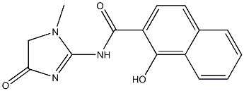 1-hydroxy-N-(1-methyl-4-oxo-4,5-dihydro-1H-imidazol-2-yl)naphthalene-2-carboxamide 结构式