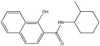 1-hydroxy-N-(2-methylcyclohexyl)naphthalene-2-carboxamide 结构式