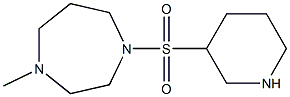 1-methyl-4-(piperidine-3-sulfonyl)-1,4-diazepane 结构式