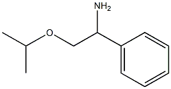 1-phenyl-2-(propan-2-yloxy)ethan-1-amine 结构式