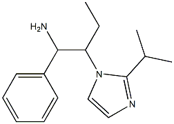 1-phenyl-2-[2-(propan-2-yl)-1H-imidazol-1-yl]butan-1-amine 结构式