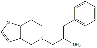 1-phenyl-3-{4H,5H,6H,7H-thieno[3,2-c]pyridin-5-yl}propan-2-amine 结构式