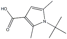 1-tert-butyl-2,5-dimethyl-1H-pyrrole-3-carboxylic acid 结构式
