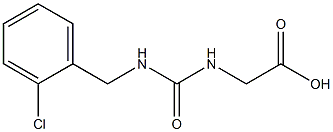 2-({[(2-chlorophenyl)methyl]carbamoyl}amino)acetic acid 结构式