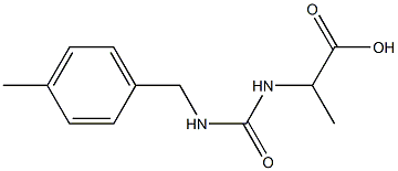 2-({[(4-methylbenzyl)amino]carbonyl}amino)propanoic acid 结构式