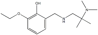 2-({[2-(dimethylamino)-2-methylpropyl]amino}methyl)-6-ethoxyphenol 结构式