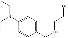 2-({[4-(diethylamino)phenyl]methyl}amino)ethan-1-ol 结构式