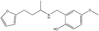 2-({[4-(furan-2-yl)butan-2-yl]amino}methyl)-4-methoxyphenol 结构式