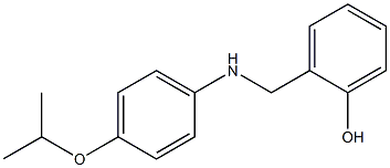 2-({[4-(propan-2-yloxy)phenyl]amino}methyl)phenol 结构式