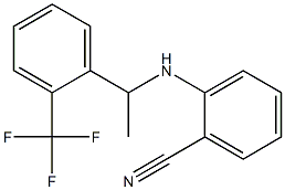 2-({1-[2-(trifluoromethyl)phenyl]ethyl}amino)benzonitrile 结构式