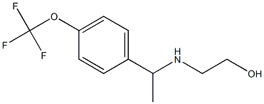 2-({1-[4-(trifluoromethoxy)phenyl]ethyl}amino)ethan-1-ol 结构式
