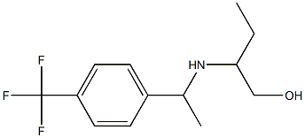 2-({1-[4-(trifluoromethyl)phenyl]ethyl}amino)butan-1-ol 结构式