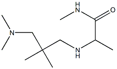 2-({2-[(dimethylamino)methyl]-2-methylpropyl}amino)-N-methylpropanamide 结构式