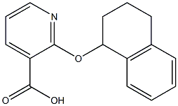 2-(1,2,3,4-tetrahydronaphthalen-1-yloxy)pyridine-3-carboxylic acid 结构式