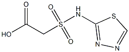 2-(1,3,4-thiadiazol-2-ylsulfamoyl)acetic acid 结构式