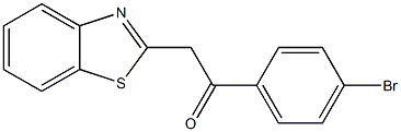 2-(1,3-benzothiazol-2-yl)-1-(4-bromophenyl)ethan-1-one 结构式