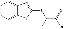 2-(1,3-benzothiazol-2-ylthio)propanoic acid 结构式