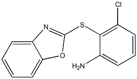 2-(1,3-benzoxazol-2-ylsulfanyl)-3-chloroaniline 结构式