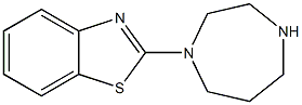 2-(1,4-diazepan-1-yl)-1,3-benzothiazole 结构式