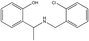 2-(1-{[(2-chlorophenyl)methyl]amino}ethyl)phenol 结构式