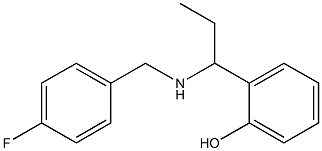 2-(1-{[(4-fluorophenyl)methyl]amino}propyl)phenol 结构式