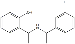 2-(1-{[1-(3-fluorophenyl)ethyl]amino}ethyl)phenol 结构式