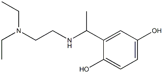 2-(1-{[2-(diethylamino)ethyl]amino}ethyl)benzene-1,4-diol 结构式