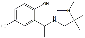 2-(1-{[2-(dimethylamino)-2-methylpropyl]amino}ethyl)benzene-1,4-diol 结构式