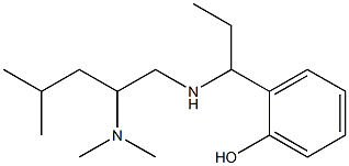 2-(1-{[2-(dimethylamino)-4-methylpentyl]amino}propyl)phenol 结构式