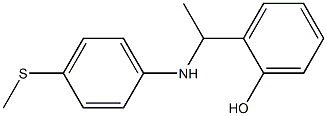 2-(1-{[4-(methylsulfanyl)phenyl]amino}ethyl)phenol 结构式