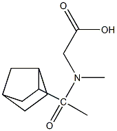 2-(1-{bicyclo[2.2.1]heptan-2-yl}-N-methylacetamido)acetic acid 结构式