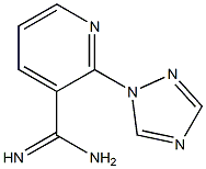 2-(1H-1,2,4-triazol-1-yl)pyridine-3-carboximidamide 结构式