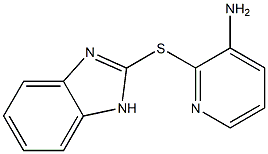 2-(1H-1,3-benzodiazol-2-ylsulfanyl)pyridin-3-amine 结构式