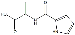 2-(1H-pyrrol-2-ylformamido)propanoic acid 结构式