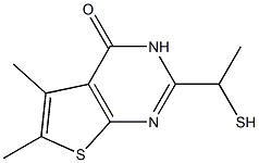 2-(1-mercaptoethyl)-5,6-dimethylthieno[2,3-d]pyrimidin-4(3H)-one 结构式