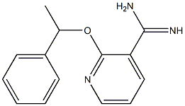 2-(1-phenylethoxy)pyridine-3-carboximidamide 结构式