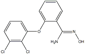 2-(2,3-dichlorophenoxy)-N'-hydroxybenzene-1-carboximidamide 结构式