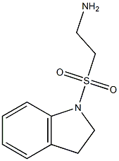 2-(2,3-dihydro-1H-indol-1-ylsulfonyl)ethanamine 结构式