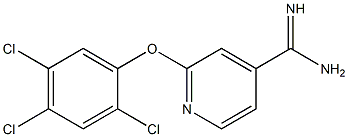 2-(2,4,5-trichlorophenoxy)pyridine-4-carboximidamide 结构式