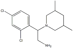 2-(2,4-dichlorophenyl)-2-(3,5-dimethylpiperidin-1-yl)ethan-1-amine 结构式