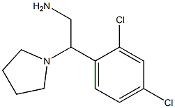 2-(2,4-dichlorophenyl)-2-pyrrolidin-1-ylethanamine 结构式