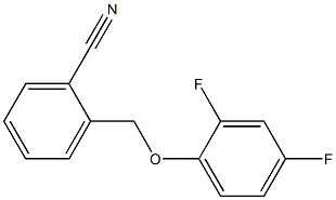 2-(2,4-difluorophenoxymethyl)benzonitrile 结构式