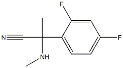 2-(2,4-difluorophenyl)-2-(methylamino)propanenitrile 结构式