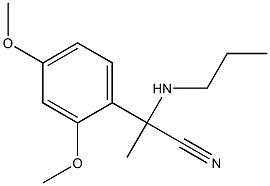 2-(2,4-dimethoxyphenyl)-2-(propylamino)propanenitrile 结构式