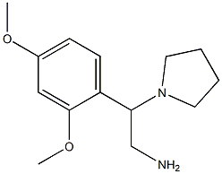 2-(2,4-dimethoxyphenyl)-2-pyrrolidin-1-ylethanamine 结构式